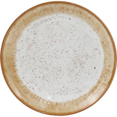 Тарелка Ardesto Siena, 27см, порцеляна, біло-жовтий (AR2927SBG) Винница - изображение 1