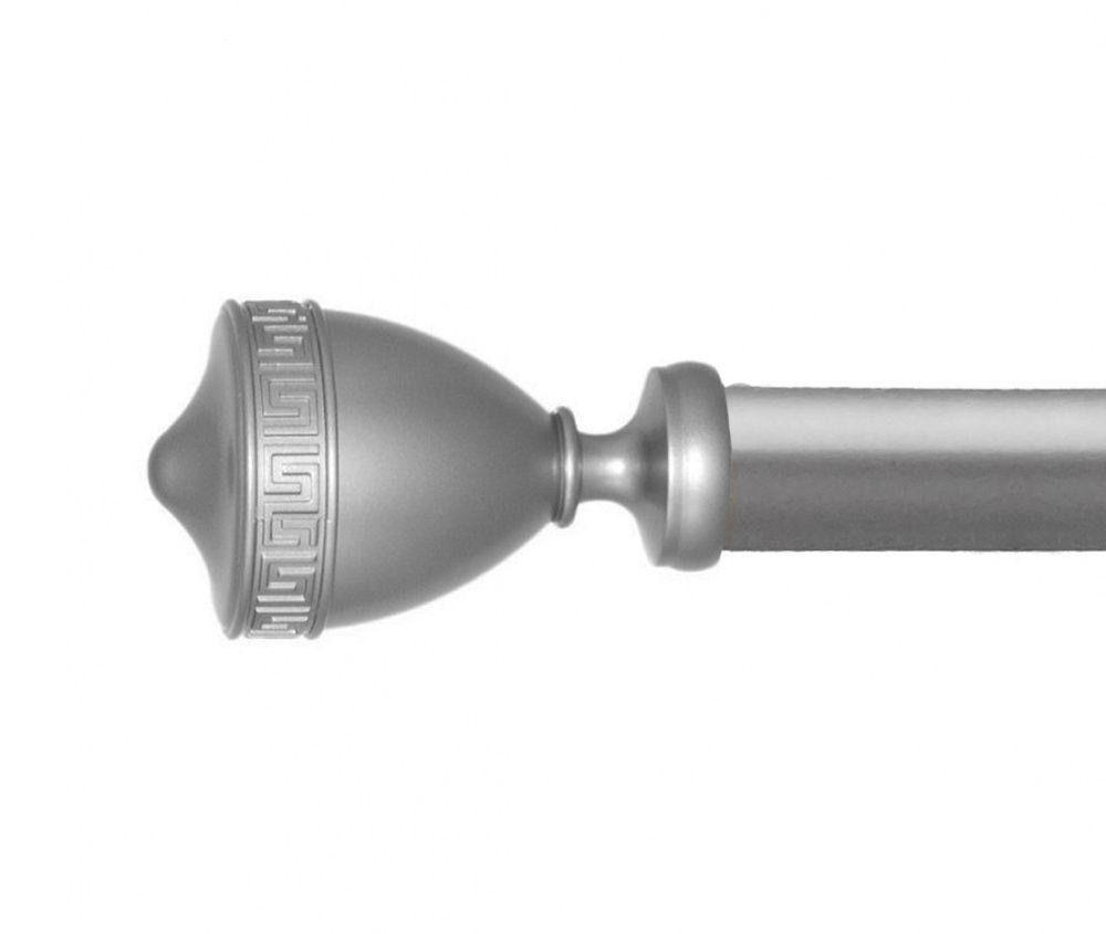 Карниз Orvit Афіна металевий однорядний техно гладка труба кільце металеве Сатин 25 мм 300 см (00-00026216) Львов - изображение 2