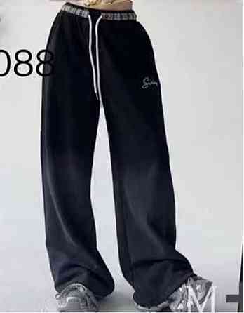 Теплые широкие спортивные штаны  для девочки подростка на 8,9,10,11,12 лет Николаев