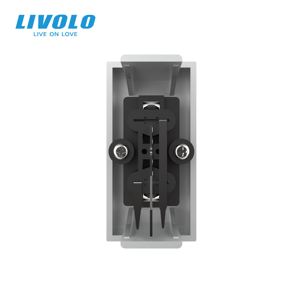 LIVOLO Аудіо розетка RCA (тюльпан) LIVOLO, сіра, модуль 0.5 поста, для колонок / підсилювача (V Коломия - фото 10