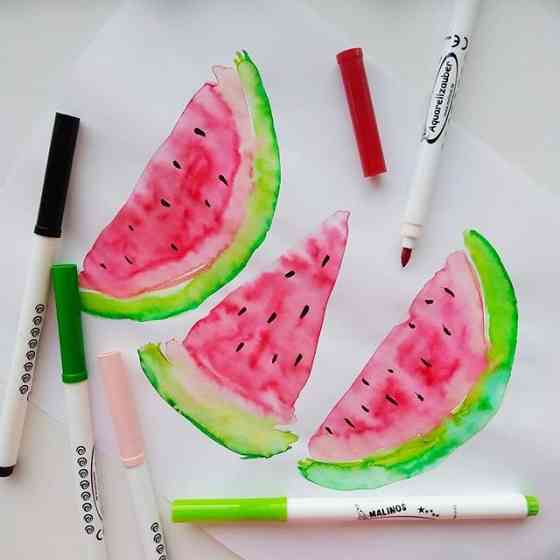 Акварельні Фломастери MALINOS Aquarellzauber на водній основі 12 шт Киев