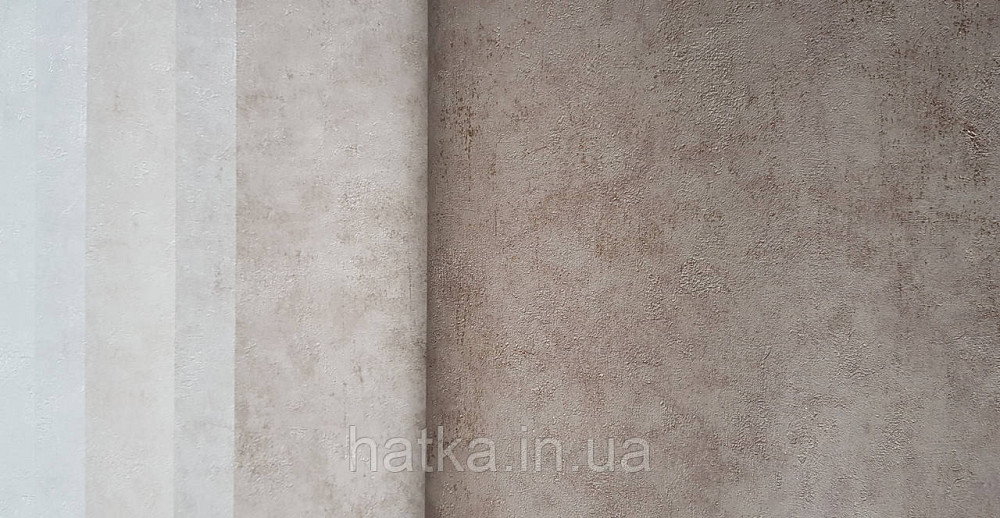 Шпалери вініл на флізеліні Caselio 0.53х10 Beton 2 під штукатурку під бетон коричневі із золотом різні відтінки Київ - фото 3