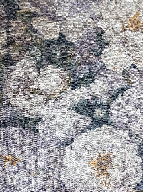 Шпалери вінілові на флізелін Rasch Riva 1.06х10 квіти піони білі, бежеві, світло-бузкові 972436 Київ - фото 3