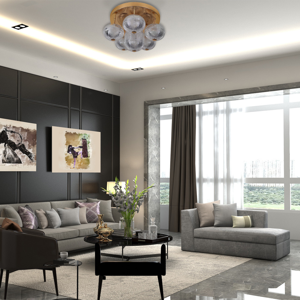 Світлодіодна люстра Ardero AL6186-1ARD GATSBY 22Вт 4000K золотий Харьков - изображение 3