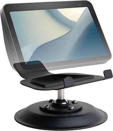 Металевий настільний тримач підставка для Echo Show 8 (3-го покоління)з обертанням 360°, регулюванням кута нахилу ±50° чорний Київ