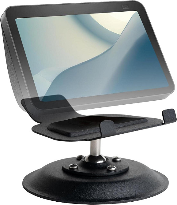 Металевий настільний тримач підставка для Echo Show 8 (3-го покоління)з обертанням 360°, регулюванням кута нахилу ±50° чорний Київ - фото 1