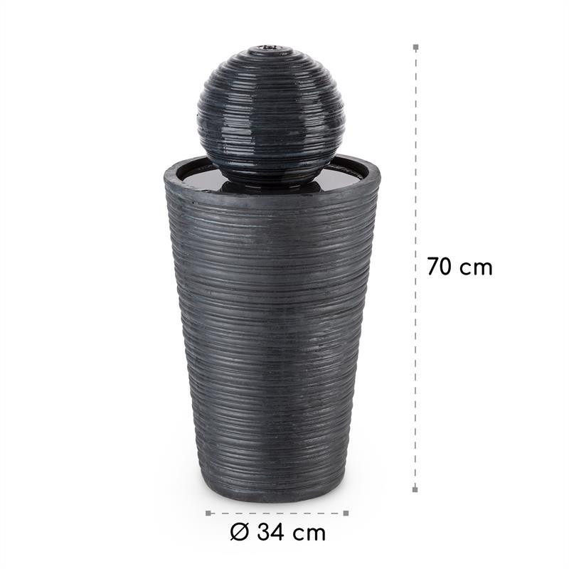 Liquitorre XL сонячний фонтан 200 л/год сонячна панель 2 Вт акумулятор LED полірезинина 34 x 70 x 34 см Рівне - фото 8