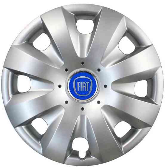 Автомобільні модельні ковпаки R15 Fiat (синій) 321 4шт, SJS, сріблясті Вінниця