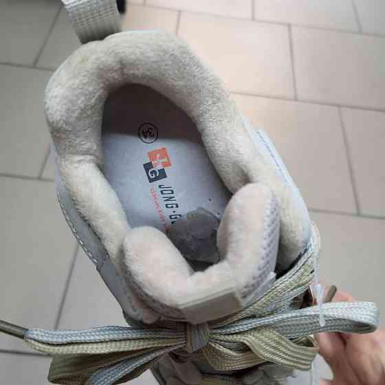 Кроссовки  для девочки подростка бежевые на флисе 33,34,35,36,37,38 Николаев