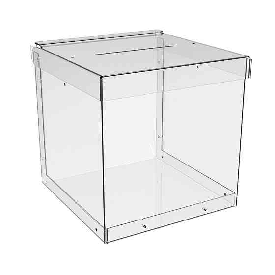 Ящик EKOSTAR без замка для сбора денег 150x150x150 мм. Объем 3,3 литра. Киев