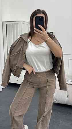 Женский стильный повседневный костюм двойка бомбер+брюки Одесса