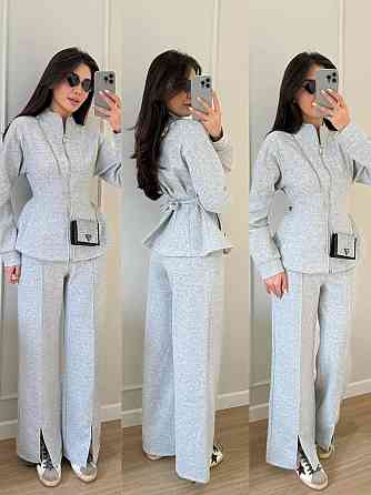 Жіночий стильний повсякденний костюм, двійка, турська петля Меланж, 42/44 Одеса