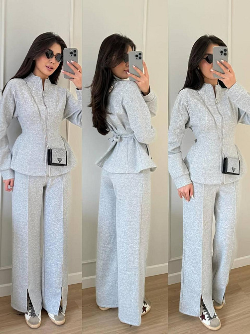 Жіночий стильний повсякденний костюм, двійка, турська петля Меланж, 42/44 Одеса - фото 1