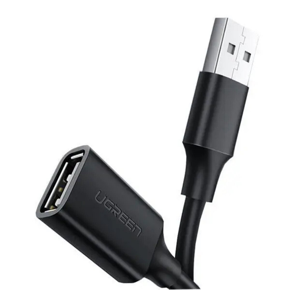 Кабель UGREEN US103 USB 2.0 A Male to A Female Cable 2m (Black)(UGR-10316) (UGR-10316) Київ - фото 2