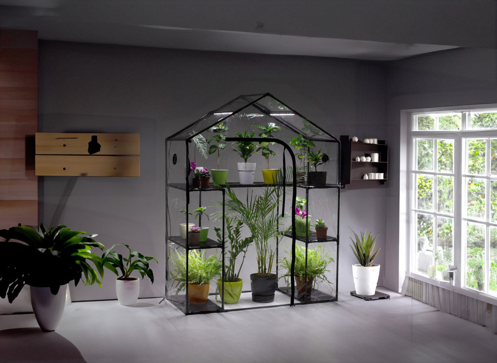 2х поверхова міні-теплиця з полицями під квіти для патіо та балкона, тераси Sezam Akrur (без LED осв Бориспіль - фото 7