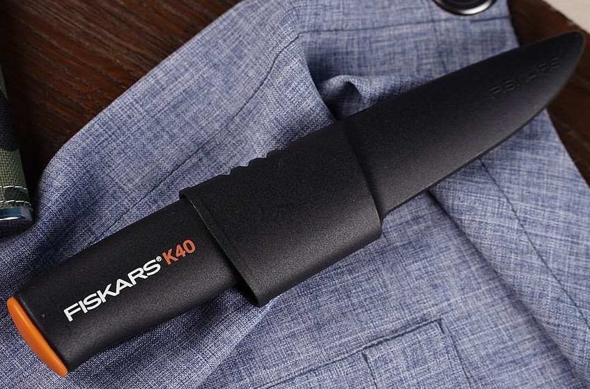 Універсальний Ніж з чохлом (Поплавець) Fiskars "К40" (1001622/125860) Нержавіюча сталь Нововолинськ - фото 5