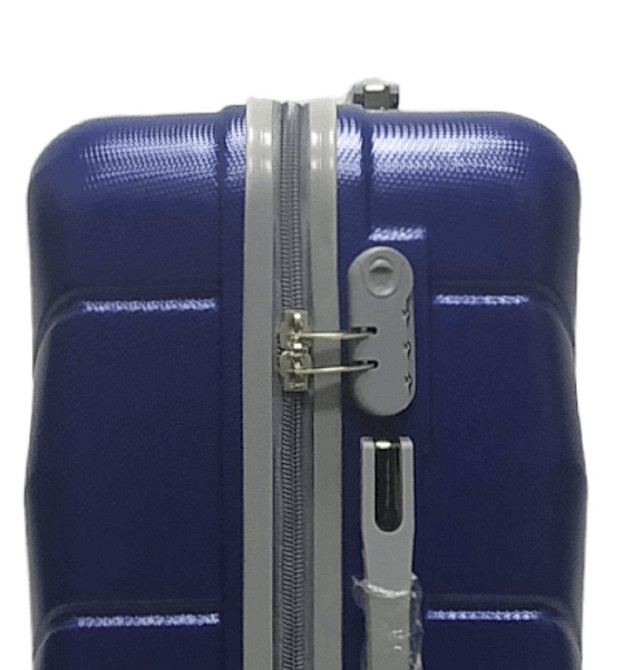 Валіза пластикова MILANO BAG 147 середня 65 см темно-синя Київ - фото 4