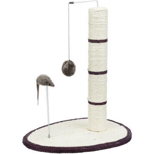 Когтеточка Trixie столбик с мышкой на пружине для кошек, 40х30х50 см (сизаль/плюш) Киев - изображение 4