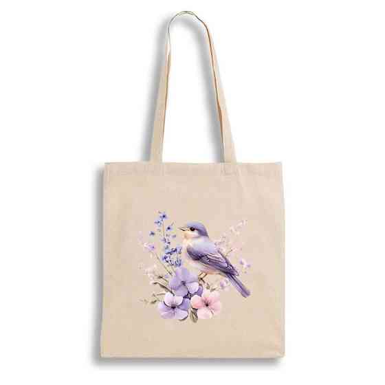 Екошопер BookOpt BK 4106 Пташка на квітах бежевий Київ