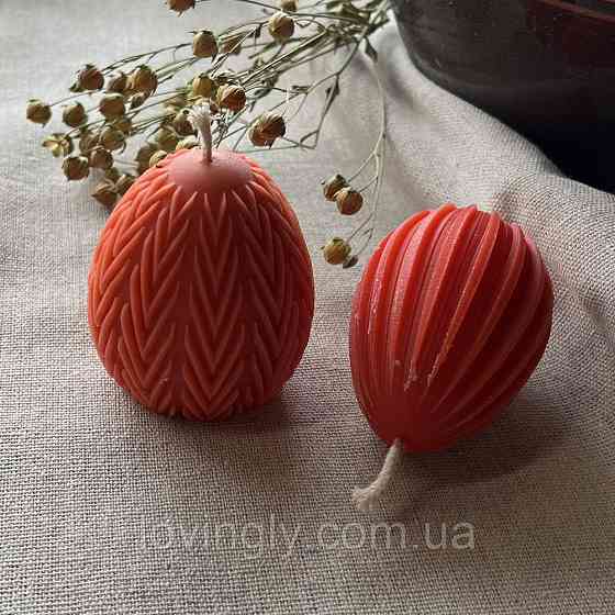 Подарунок до Великодня - святковий набір зі свічками у формі яєць та великоднім декором Ірпінь