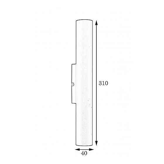 Бра цилиндр 2-Е14 Elegant 2460 GR Киев