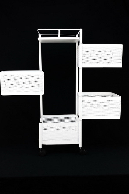 50113 Полиця Товарна Розсувна 4 Яруси 29.5 x 76.5 x 29 см. (1) Одеса - фото 2