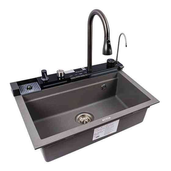 VALESO Гранітна мийка VALESO IRENA 6846 матова Сірий мусон Киев