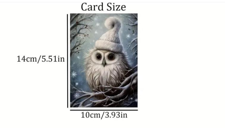 Набор рождественских открыток и наклеек с животными 52 шт. бумага для скрапбукинга Киев - изображение 4