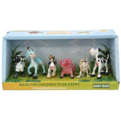 Фігурка Baby Team набір Ферма 6 шт (8831) Вінниця - фото 1
