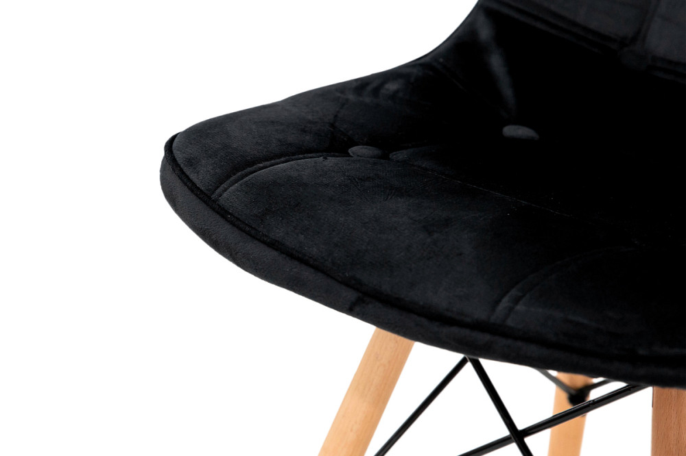 Стілець ДЖАСТІН, велюр чорний Київ - фото 7