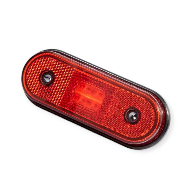 Ліхтар овальний червоний 120х46мм FT-020 C LED (12-24V) маркерний Мукачево - фото 1