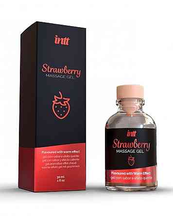 Массажный гель для интимных зон Intt Strawberry (30 мл) Sex Aura Киев