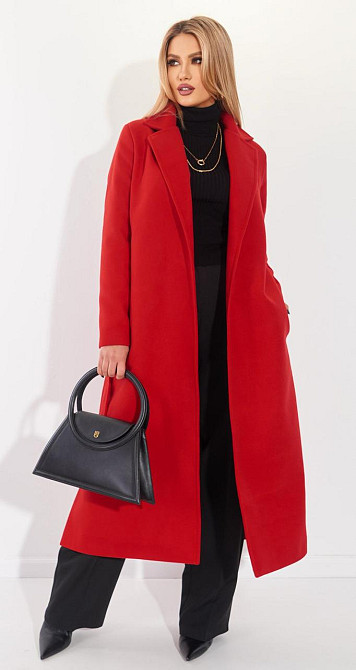 Кашемірове пальто з розрізами (42) Київ - фото 3