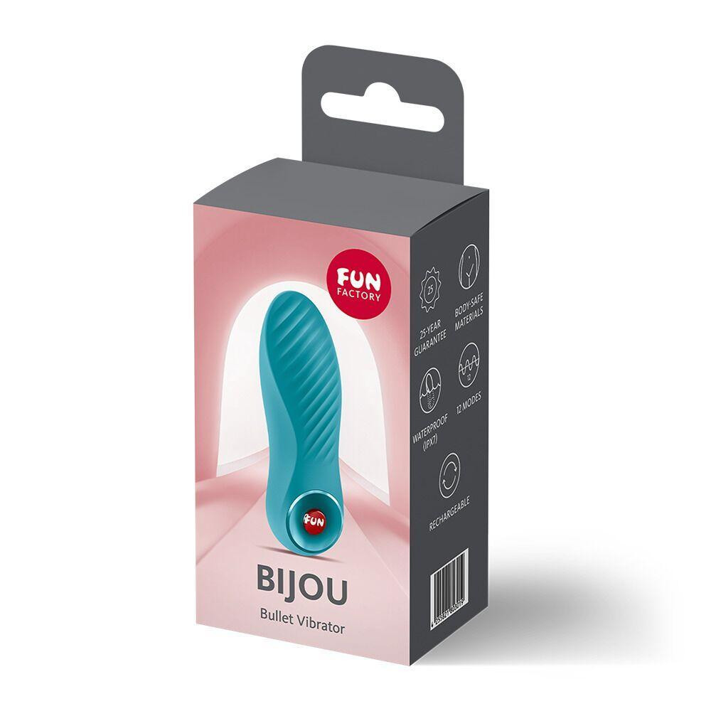 Вібратор Fun Factory Bijou Aquamarine, 12 режимів вібрації, перезаряджуваний Sex Aura Київ - фото 8