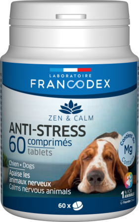 Талетки антистрес Francodex (Франкодекс) для собак від 6 тижнів з заспокійливим ефектом, 60 таблеток Вінниця