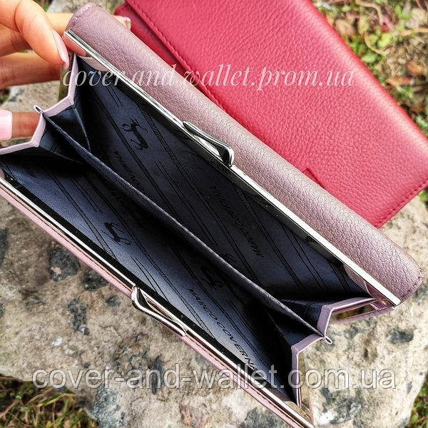 Світло рожевий горизонтальний жіночий гаманець на магнітах MC 1412 Київ - фото 6