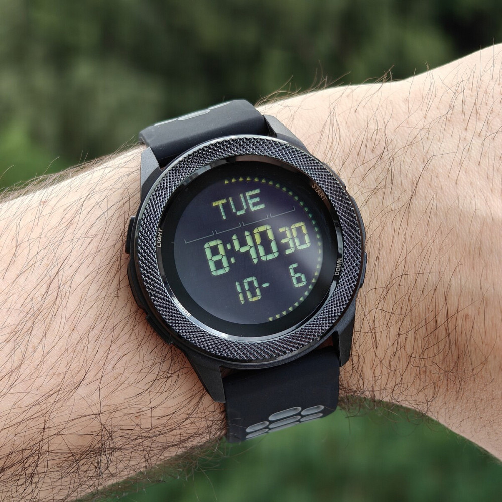 Часы мужские водостойкие тактические North Edge Nexus Flex Grey с компасом (2 ремешка) Винница - изображение 7