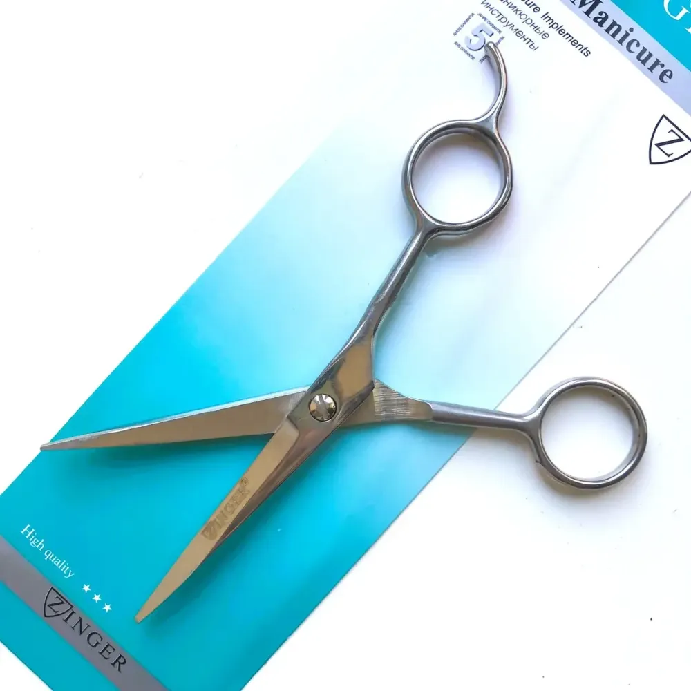 Перукарські ножиці Zinger суцільнометалеві, розмір леза – 5,8 см Київ - фото 3