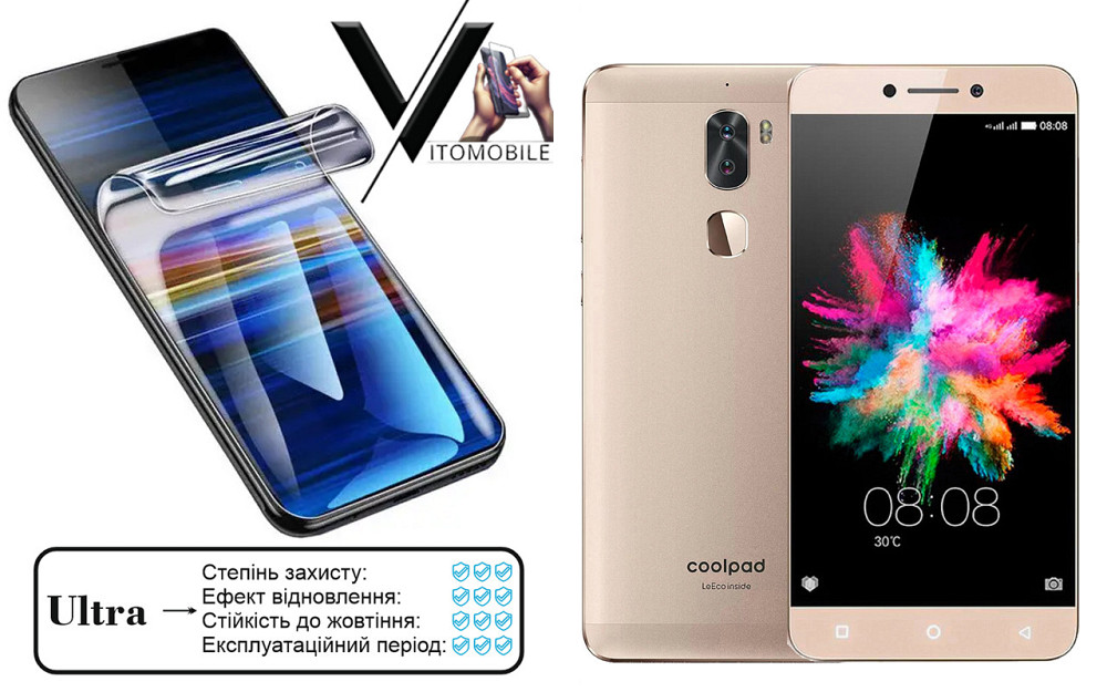 Полиуретановая пленка Ultra для LeEco Cool 1, Le 2, Le Max 2, Le Pro 3, Le S3 – минимальная толщина, Киев - изображение 1