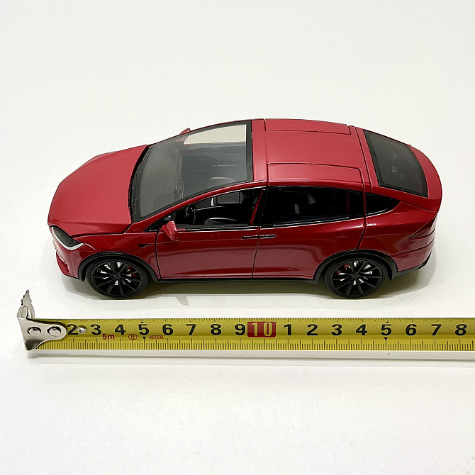 Машина Автосвіт Tesla Model X інерційна відчиняються двері капот багажник 17см Червона (AP-2004) Чернігів - фото 9