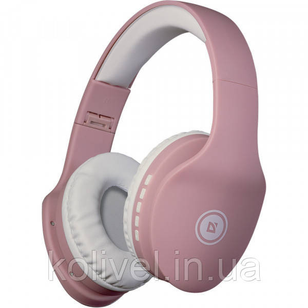 Навушники з мікрофоном Defender FreeMotion B525 Bluetooth, біло-рожевий (63528) Киев - изображение 1