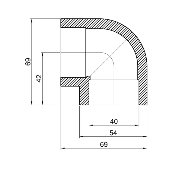 Куточок PPR Thermo Alliance 40, 90° Київ