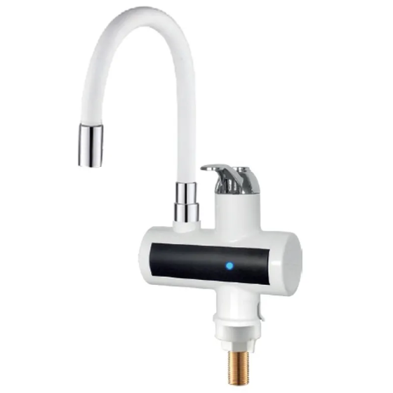 Проточный водонагреватель Zerix ELW21-F-WHITE 3,3 кВт с силиконовым изливом для мойки (ZX5859) Харьков