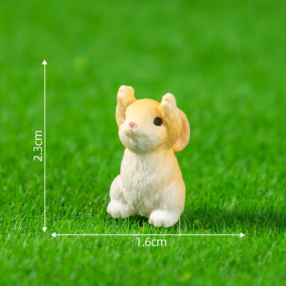 Декоративные кролики миниатюрные для флрариума и крупноконечных композиций. Набор 12 фигурок Одесса - изображение 14