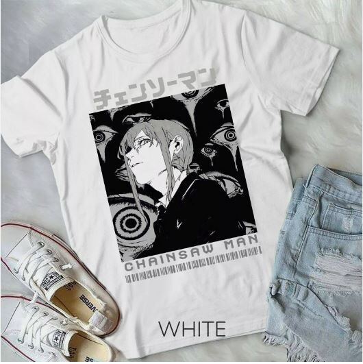 Футболка для хлопчика з аніме принтом Людина-бензопила оверсайз (зріст від 165 до 180) Чорний AnimeJ0822m Дніпро - фото 2