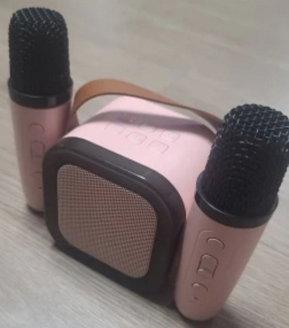 Караоке 2 микрофона бежевый детский подарок. Харьков - изображение 2