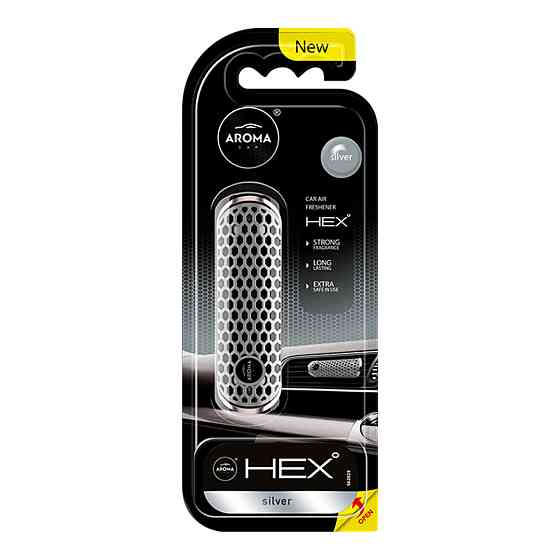 Ароматизатор на дефлектор Aroma Car HEX 13g - SILVER рідкий Киев