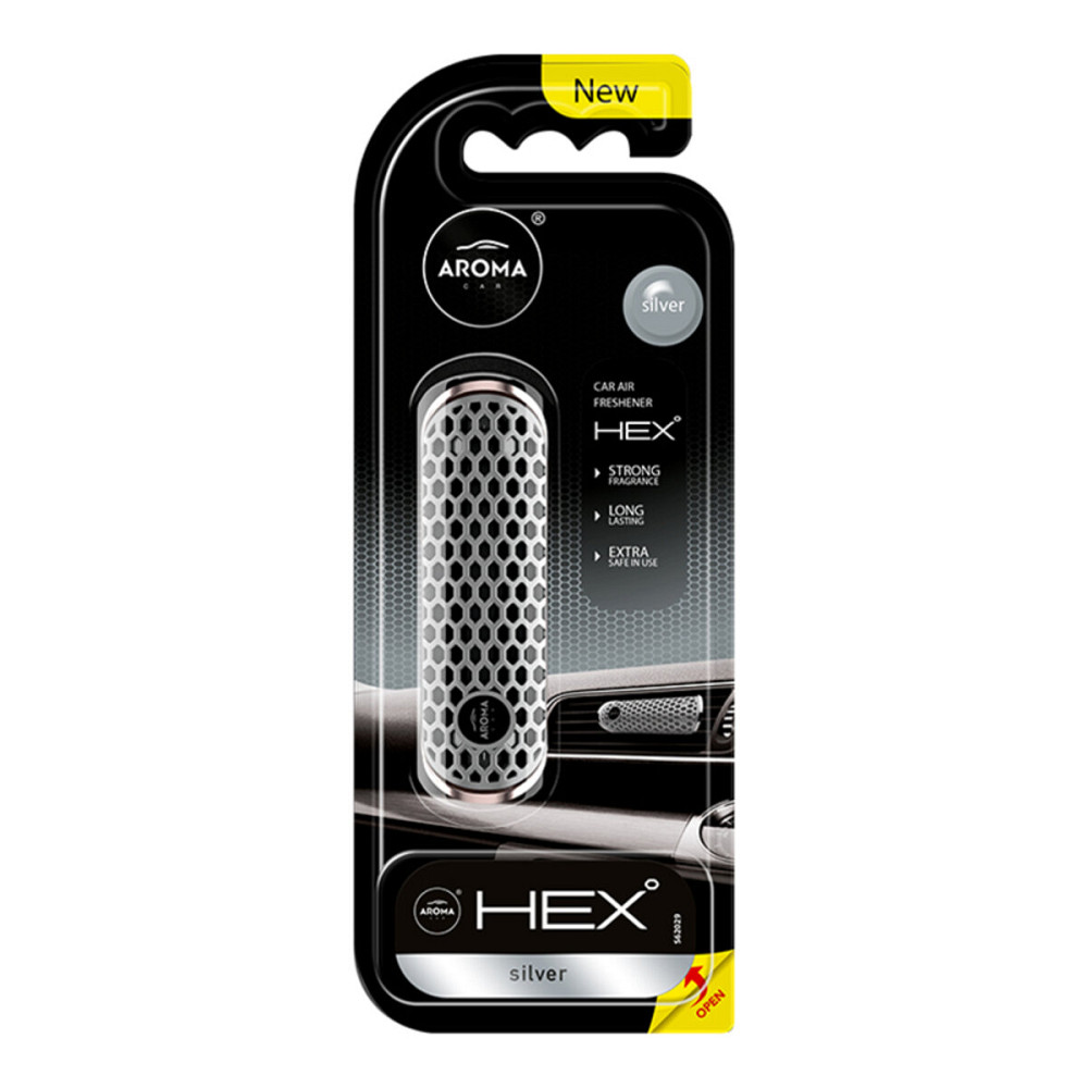 Ароматизатор на дефлектор Aroma Car HEX 13g - SILVER рідкий Киев - изображение 1