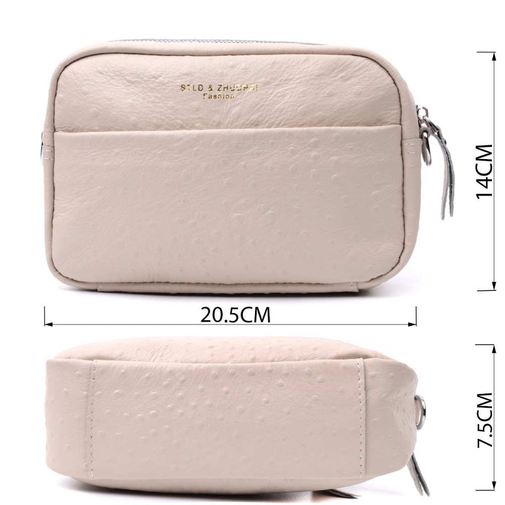 Фактурная женская сумка из натуральной кожи Vintage 22660 Белая Киев - изображение 3