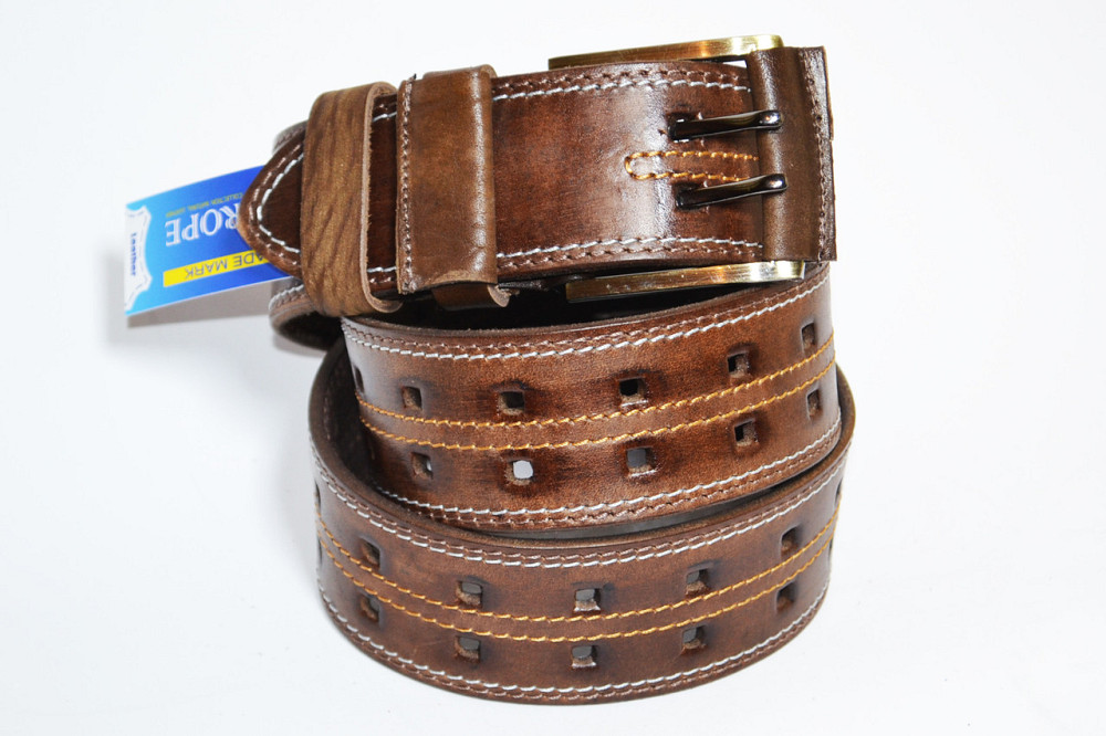 Ремінь шкіряний 1200х45 мм. Шкіряний ремінь. Одеса - фото 1